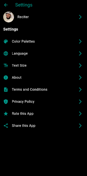 Customize your Quran reading experience with themes and preferences